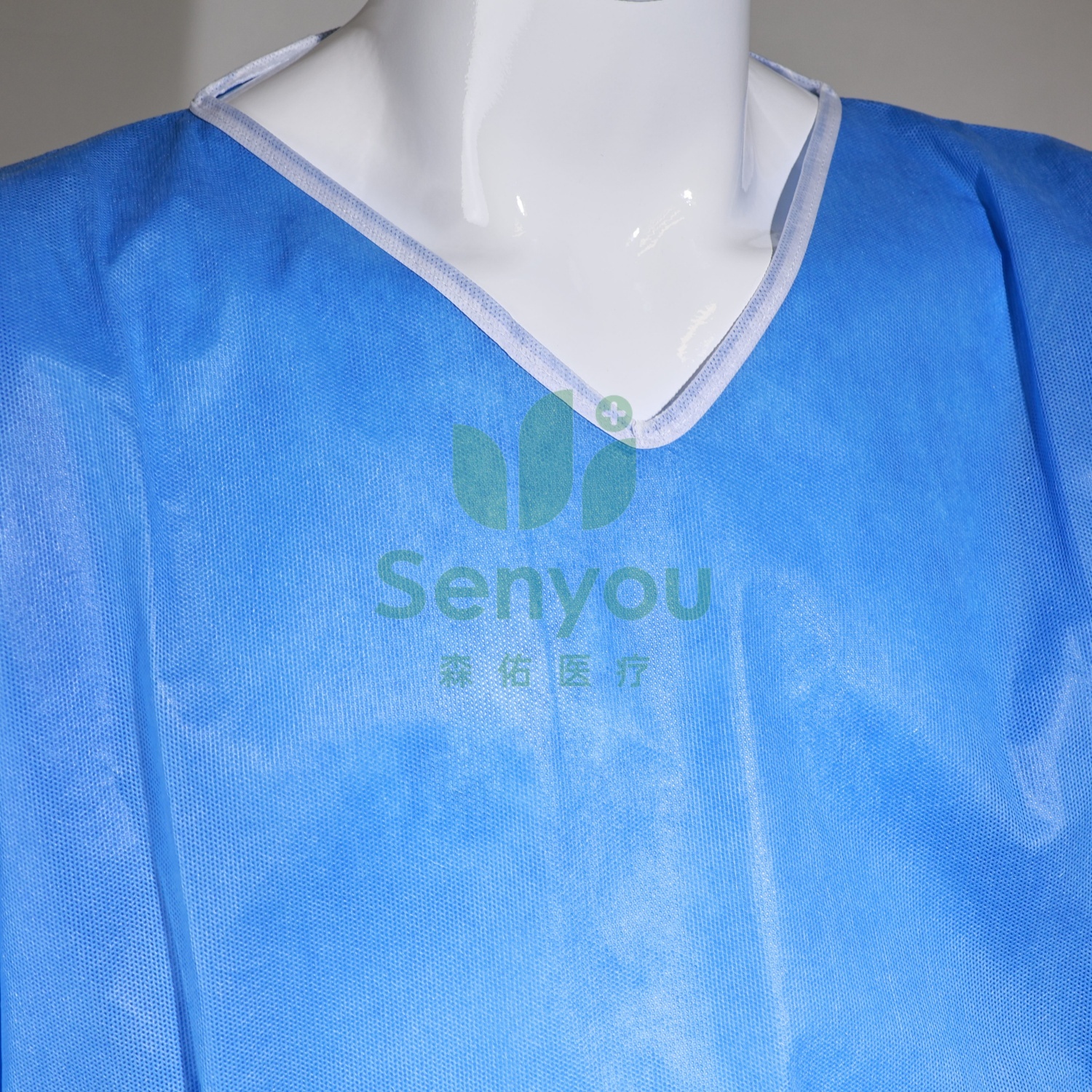 Patient gown/Scrub suit V-collar for hospital use